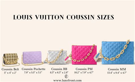 louis vuitton coussin size chart.